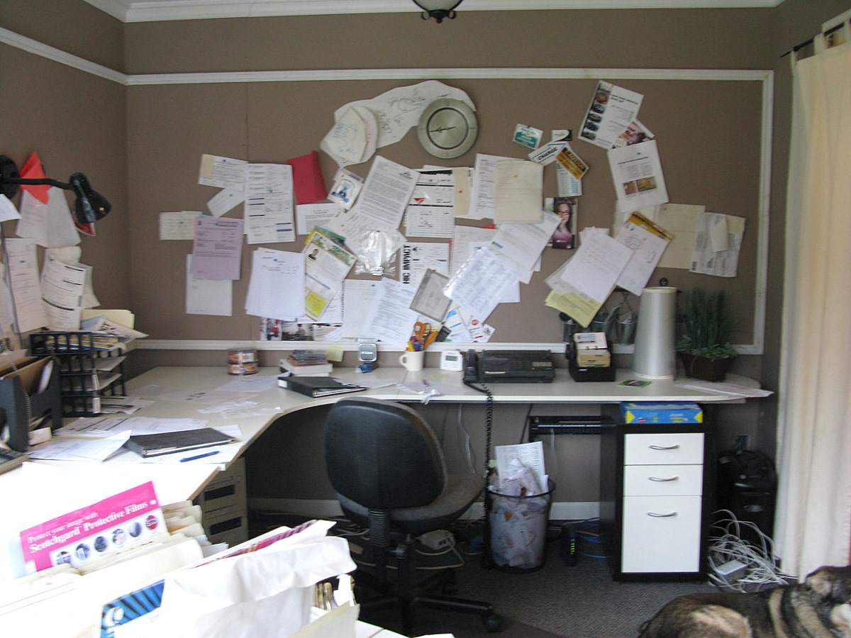 My 'ugly' office phase one Funky Junk InteriorsFunky Junk Interiors