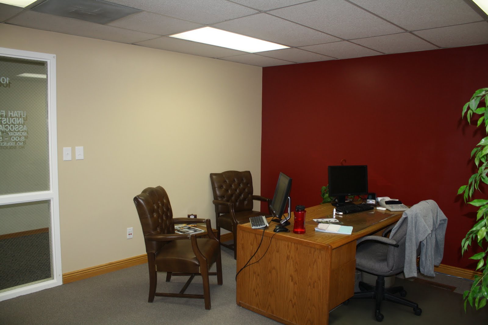 The Steeds Painting the Office Red