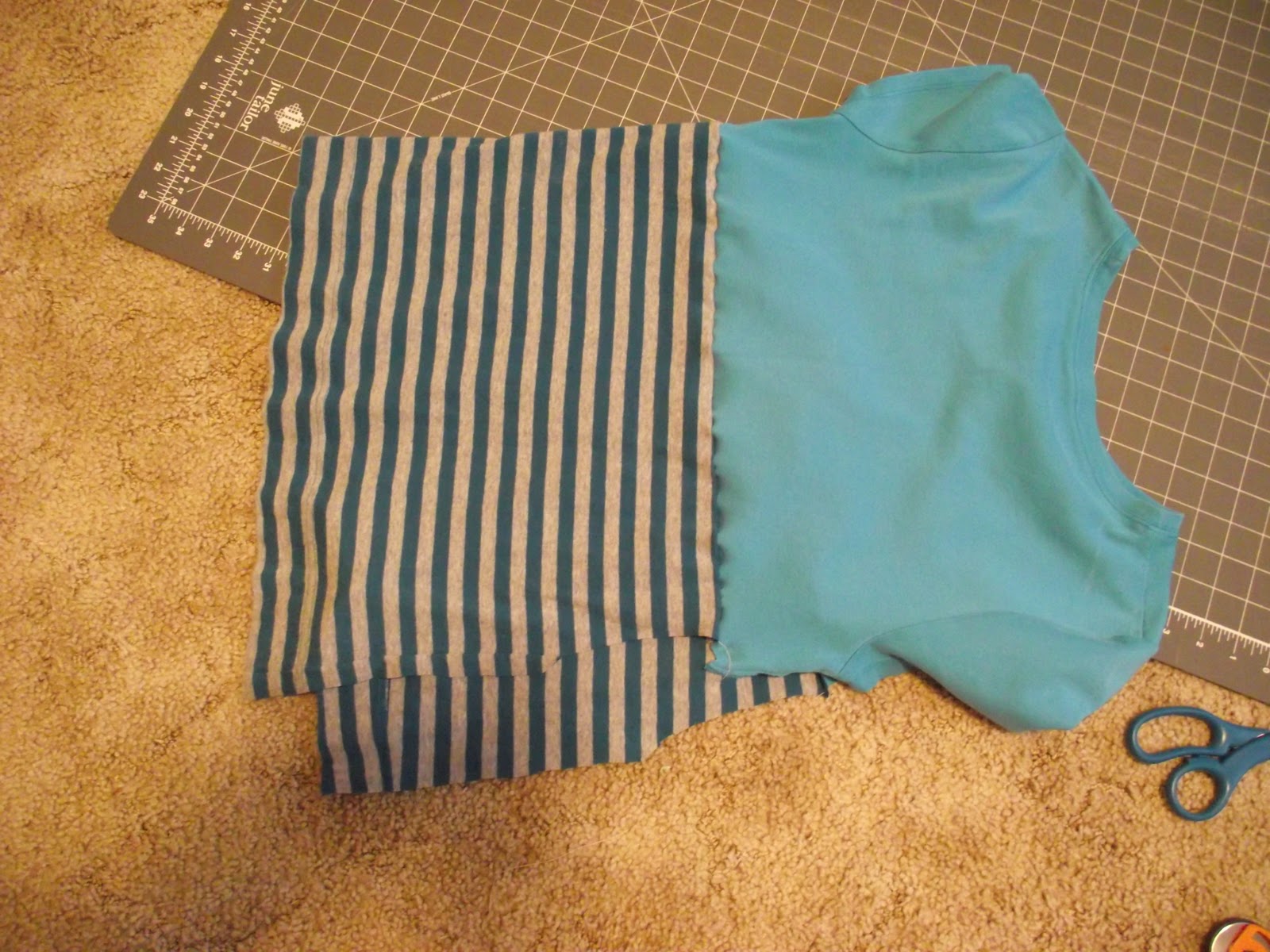 Life's a Stage TwoShirt Tshirt Tutorial Reuse Remake!