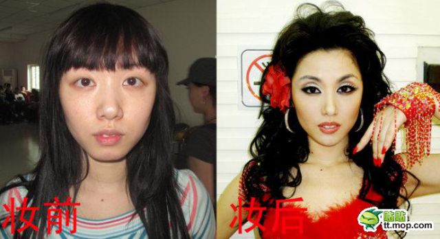 celebs with and without makeup. Chinese Celebrities Without