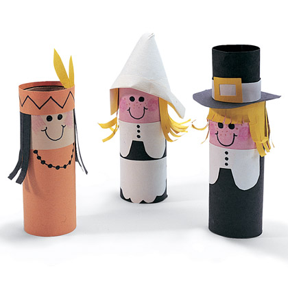 First Thanksgiving Fun - little pilgrim and native american people your kids 