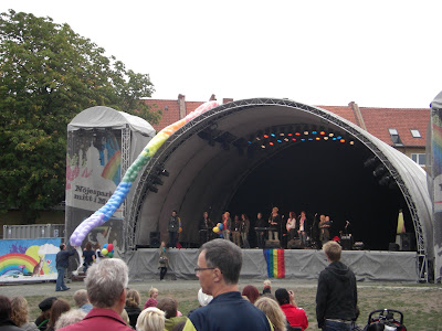 El escenario principal en Folk Parken.