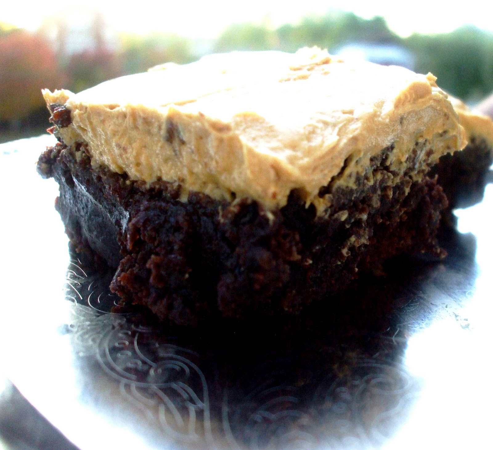 Sinful Sundays Fudgy Brownies with Whipped Peanut Butter Frosting