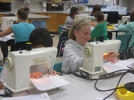 Courtney sewing