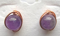 Wire wrap stud earrings Wire Wrap Stud Earrings By Linda of CrazedMagpie