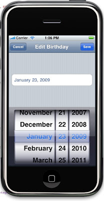 Datepicker Iphone