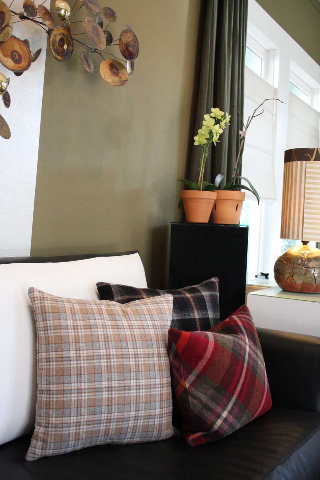 Christie Chase 276...wool plaid pillows