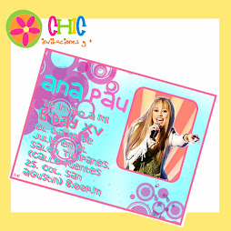 Invitaciones de HANNA MONTANA