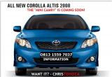 All New Corolla Altis -the Mini Camry-
