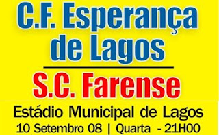 Apresentação do plantel do Esperança de Lagos aos seus associados, o convidado é o Farense.