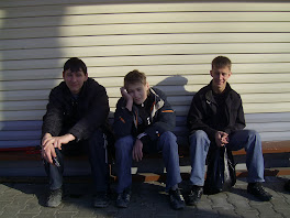 Vova with friends (my nephew is in the middle)