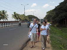 Walking to "HotBreads" in Chennai