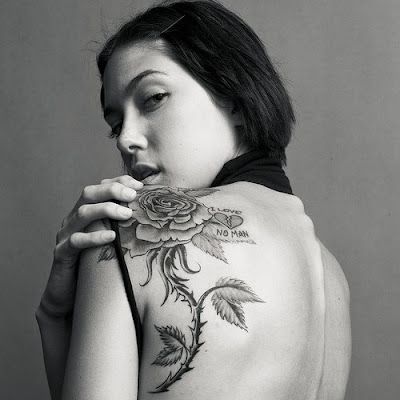 women tattoo design art flower picture