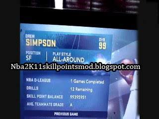 nba 2k11 skill points
