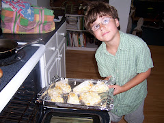 Helping with the scones.