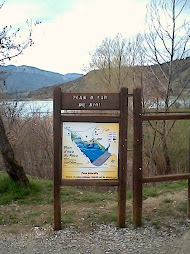 Pancarte Plan d'eau du Riou - Eyguians (05300) - 603 M d'Alt
