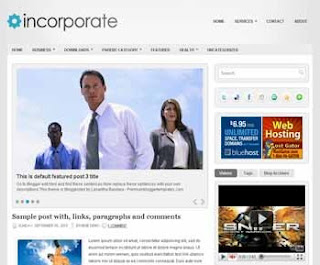 Incoporate Blogger Template