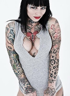 Tattoo model Michelle McGee tattoo