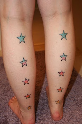 nautical star tattoo on foot