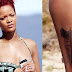 Celebrity rihanna new thigh tattoo design