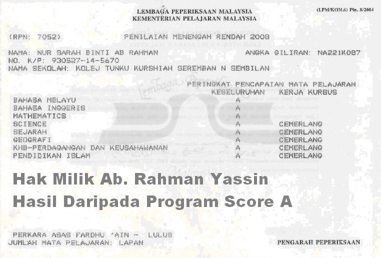 0ur result nnty 8a in pmr