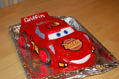 3D Lighting McQueen cake