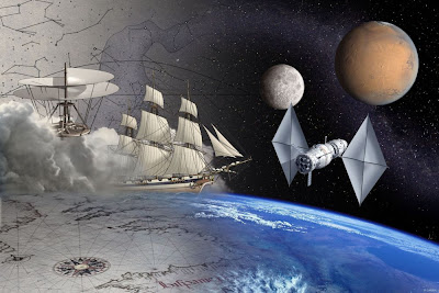 Visión artística del programa Aurora (ESA)