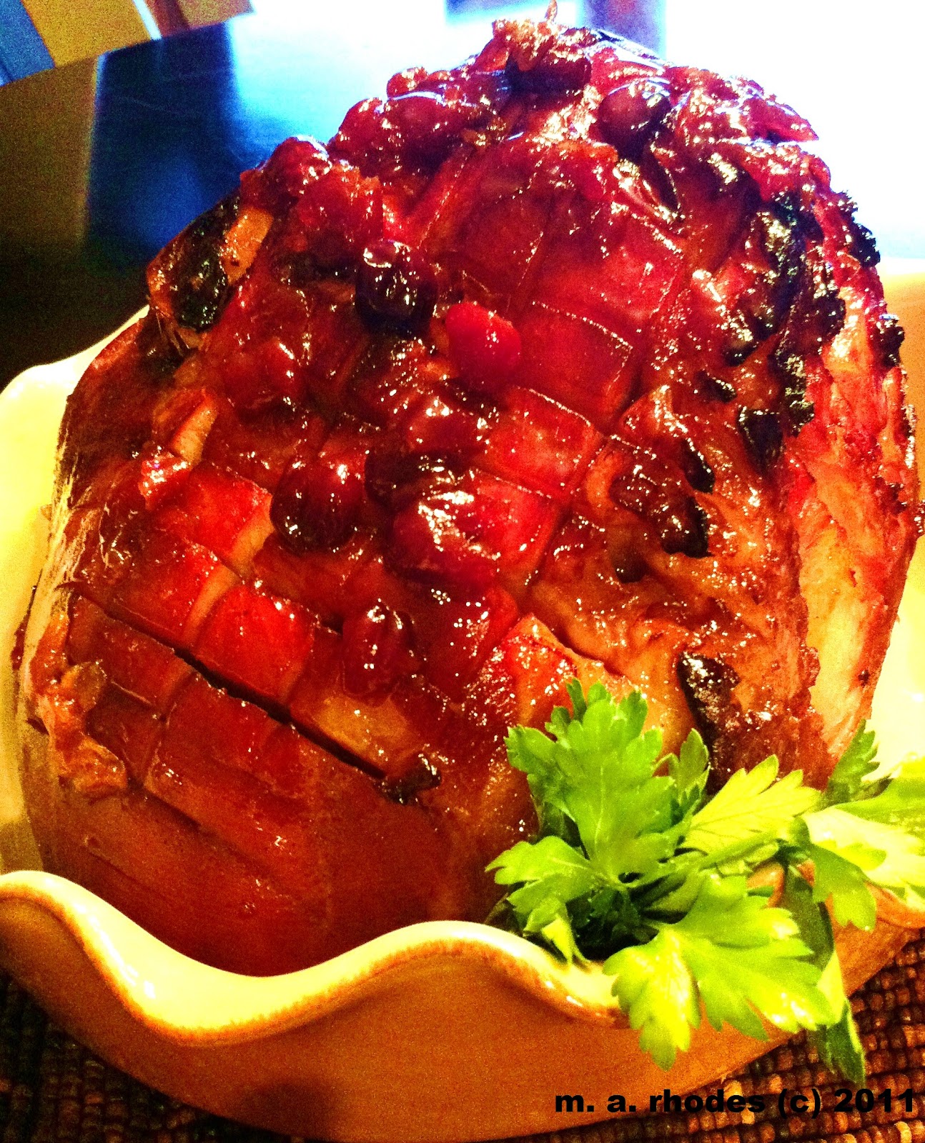 Cooking The Amazing BAKED HAM WITH MAPLE CHERRY GLAZE