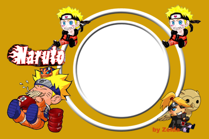 Moldura Naruto Desenho PNG - Imagem Legal
