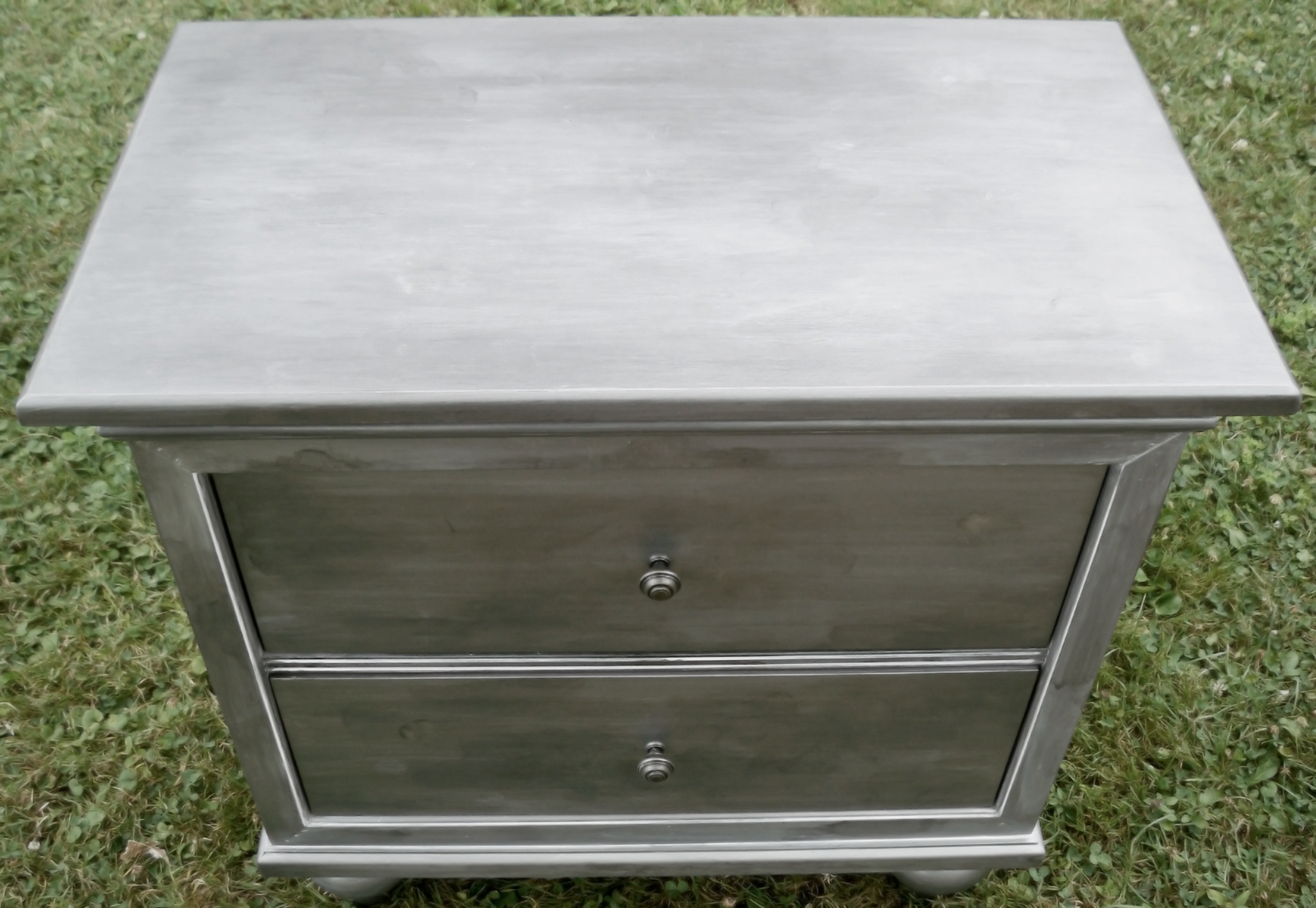 DIY [Restoration Hardware Inspired] Faux Zinc Nightstand