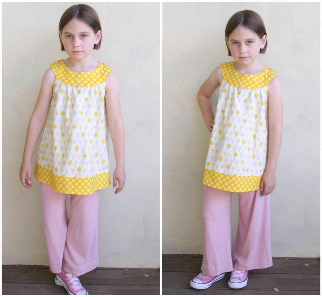 Piccoli Piselli Pattern Challenge Round Neck Top and Easy Fit Pants