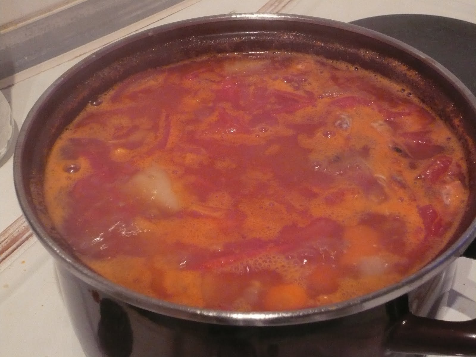 Soupe aux têtes de crevettes