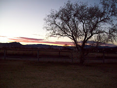 Sunset outside our house