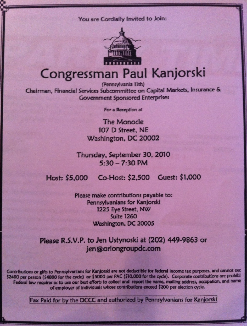 political fundraiser