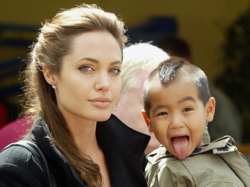 angelina jolie kids. angelina jolie kids photos