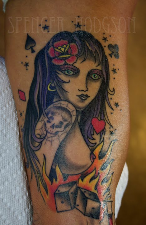 He has a sweet wizard I got to do on his inner arm Thanks man fun tattoos