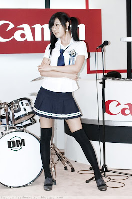 Hwang Mi Hee Cute School Girl Uniform With Glasses