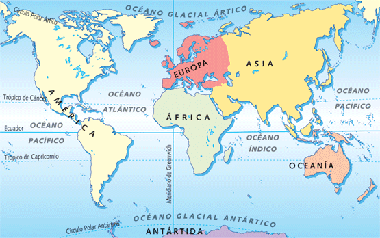 Viajando a través del Mundo: Mapa del Mundo