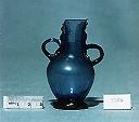 Blue glass with whiskered coil handles 
H. 7.7 cm
Fourth or fifth century AD 
Karanis (UM excavations) KM 5586 
