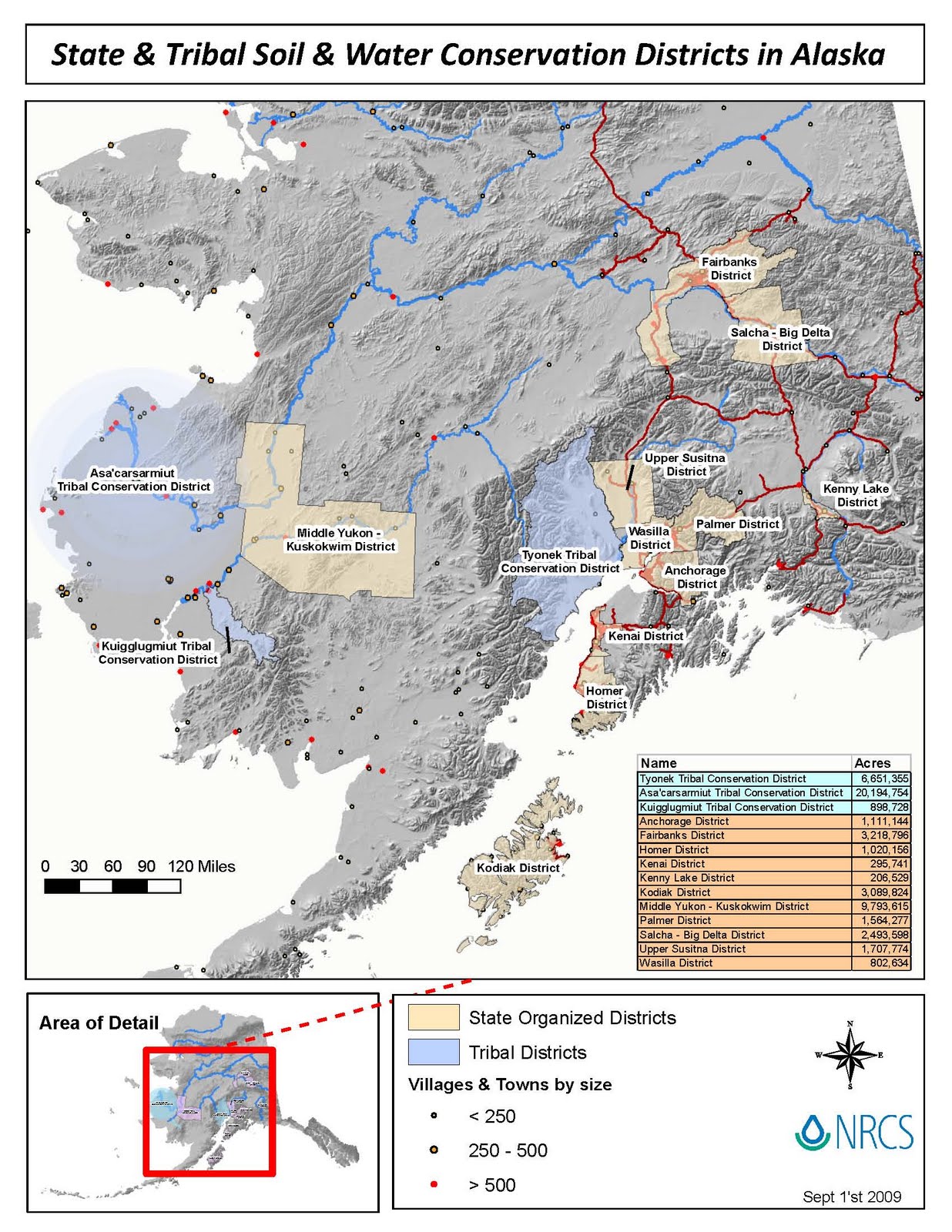 Alaska TCD Alliance Map of Conservation Districts in Alaska