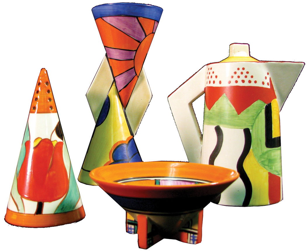 clarice cliff pottery bizare mushroom