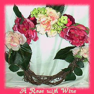 Ebay Wreaths - Rose Wine