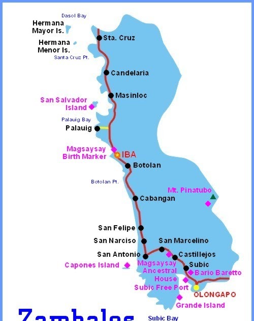Sta Cruz Zambales Map Commuting In The Philippines 101: Commuting To Zambales