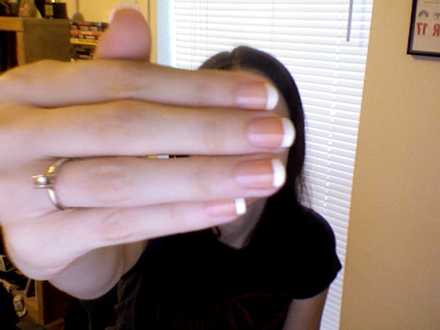 orange nail stick