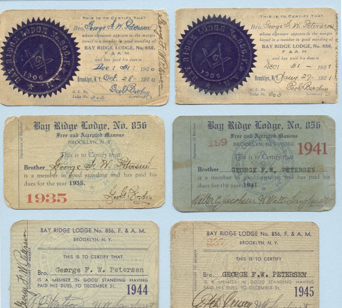 All Things Masonic My Masonic Membership Card