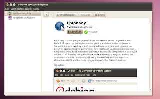 Epiphany böngésző Ubuntu