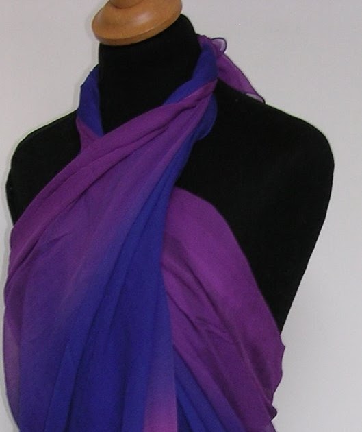Pashmina Land How to wear a large silk chiffon shawl