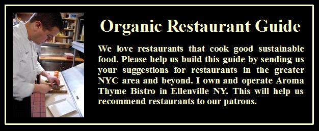 Organic Restaurant Guide