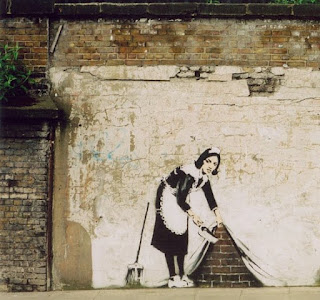 banksy clean streets maid