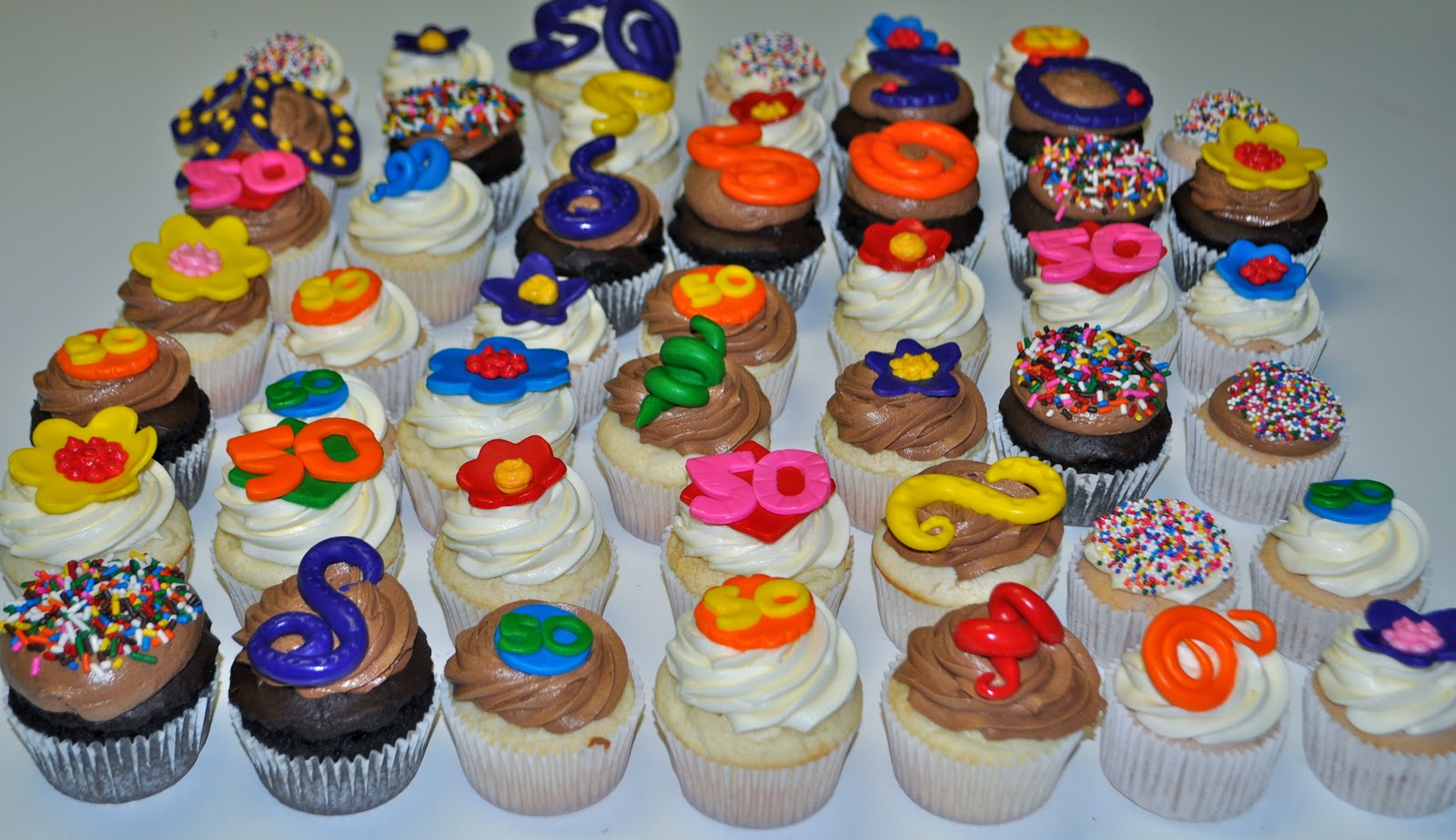 Coolest Cupcakes: 50th Birthday Cupcakes